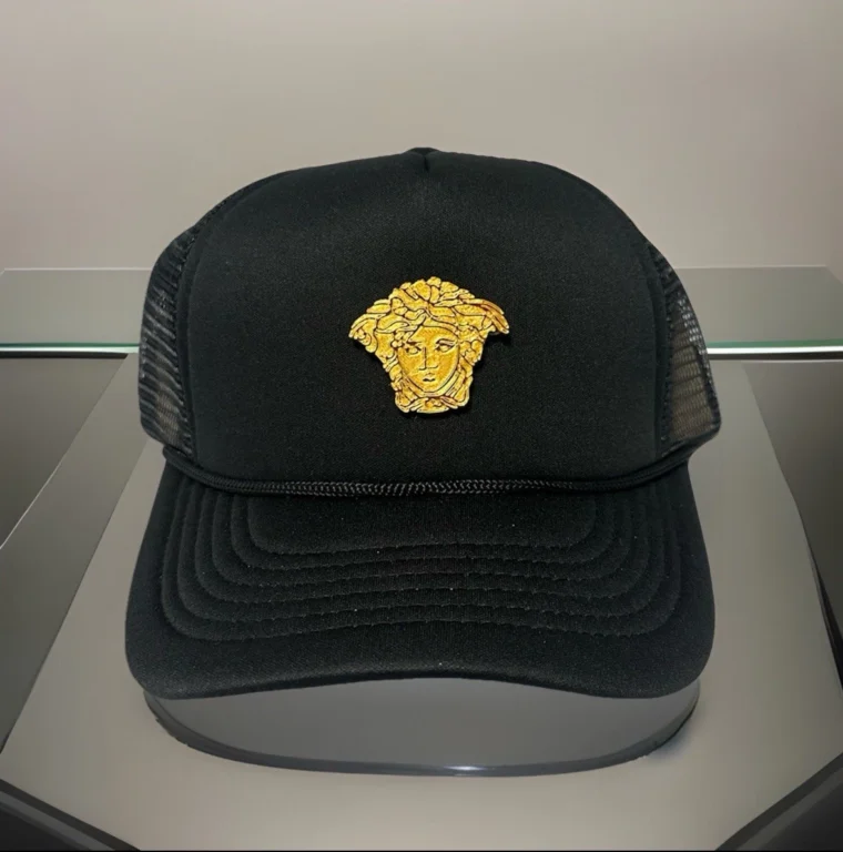 Medusa Hat Black - Trucker Hat - Custom Medusa Cap - YD Versac Inspired.