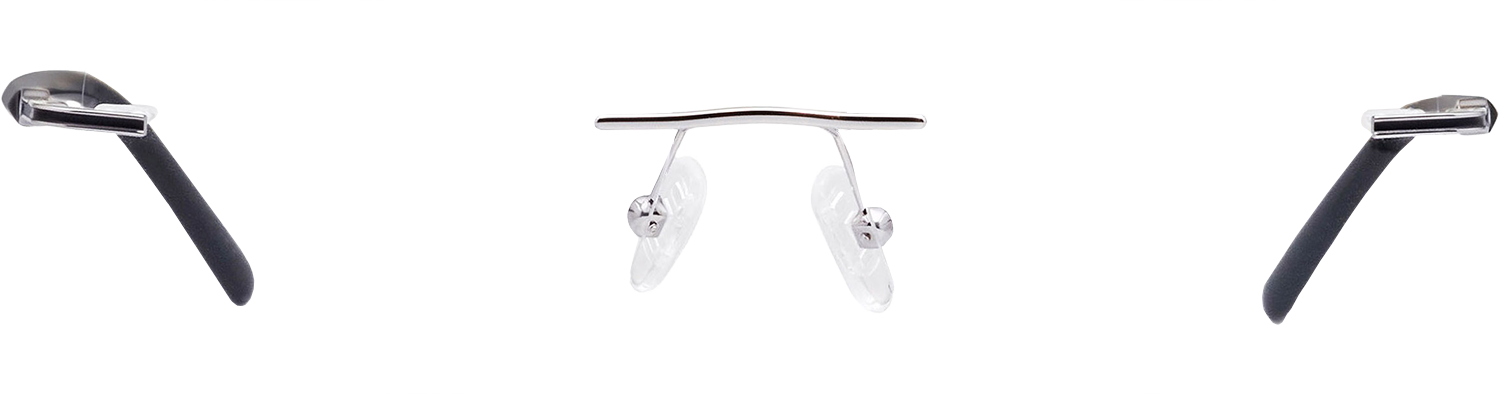 Rimless Rectangle 3 Eyeglasses