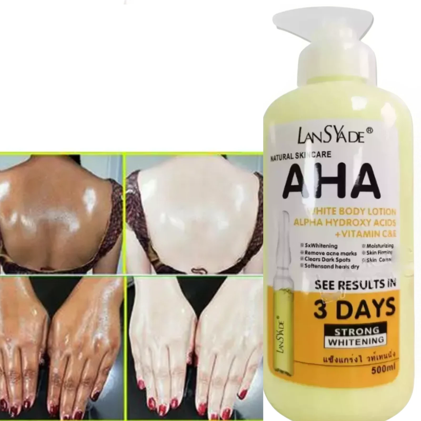 Body Cream Hydroxy Acid Vitamin C