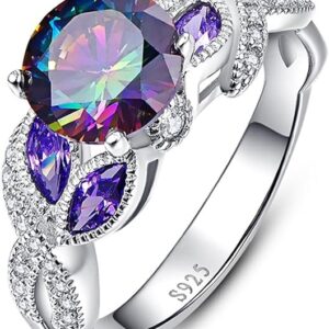 Topaz Ring Sterling Silver Women Engagement Rings