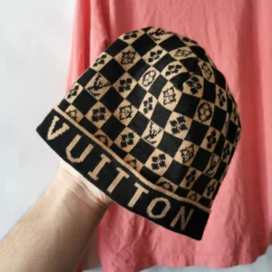 louis vuitton hat Beanie Hat Embroidered Gray Unisex