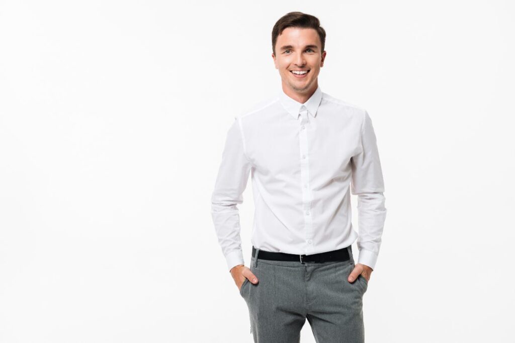 Shirt #1: Classic White Dress Shirt