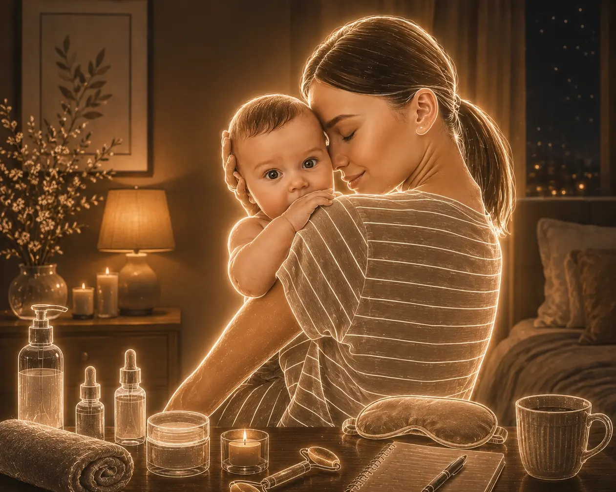 My Nighttime Skincare Routine After Becoming a Mom