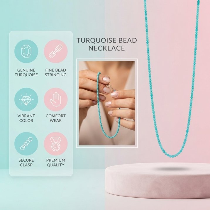Anya Turquoise Beaded Necklace