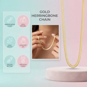 Bold Herringbone Chain Necklace
