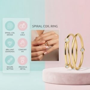 Diamond Coil Ring