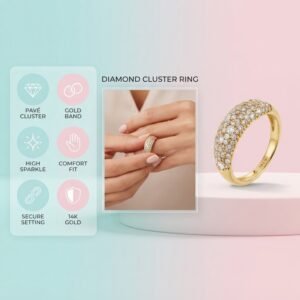Dôme Pavé Lab Grown Diamond Ring