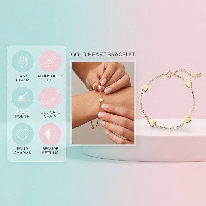 Heart Station Bracelet