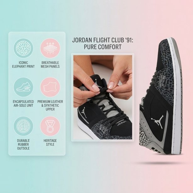 Kids' 1 Flight Mid Sneaker Big Kid