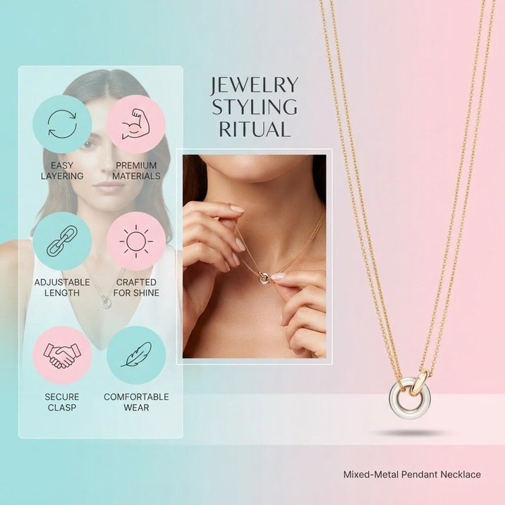 Linked Two-Tone Necklace