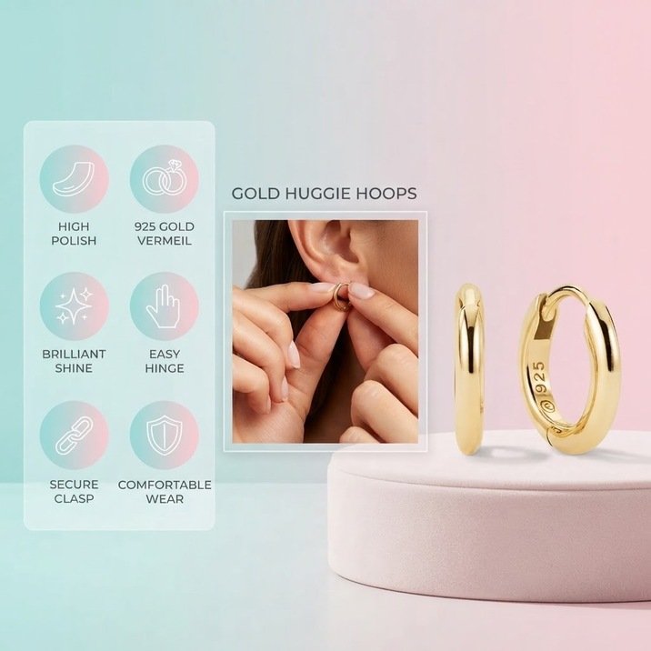 Tube Huggie Hoops