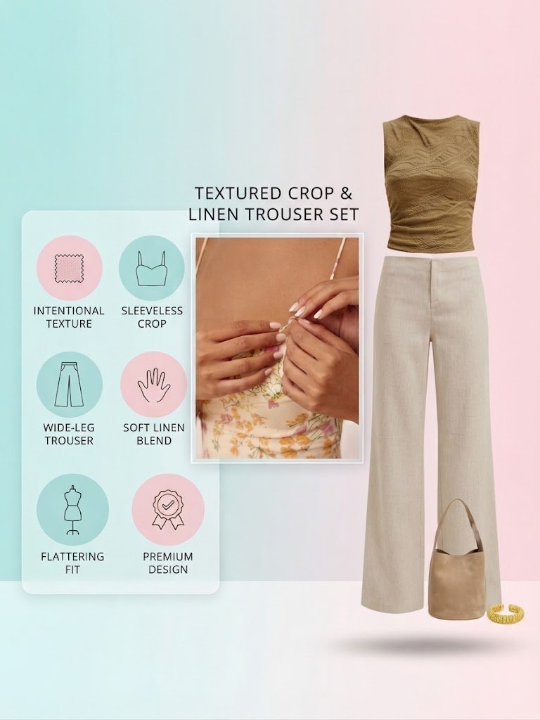 Vida Linen Low Rise Pant